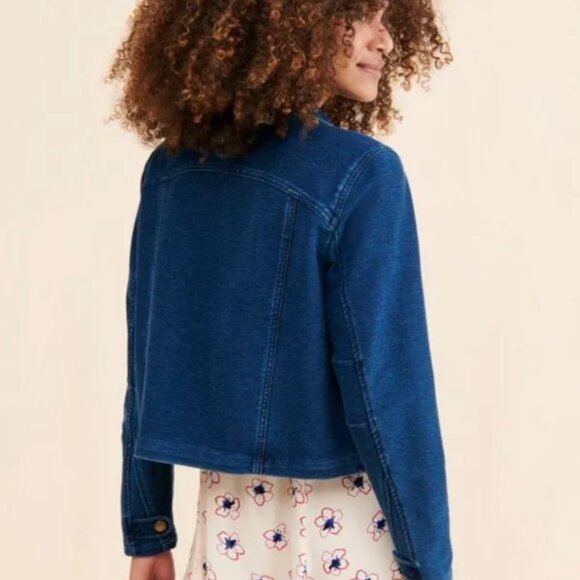 Anthropologie Pilcro Blue Jean Jacket Classic Denim Style - Picture 3 of 10